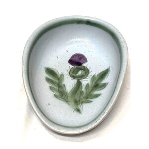 Buchan Thistle Stoneware Spoon Rest Scotland